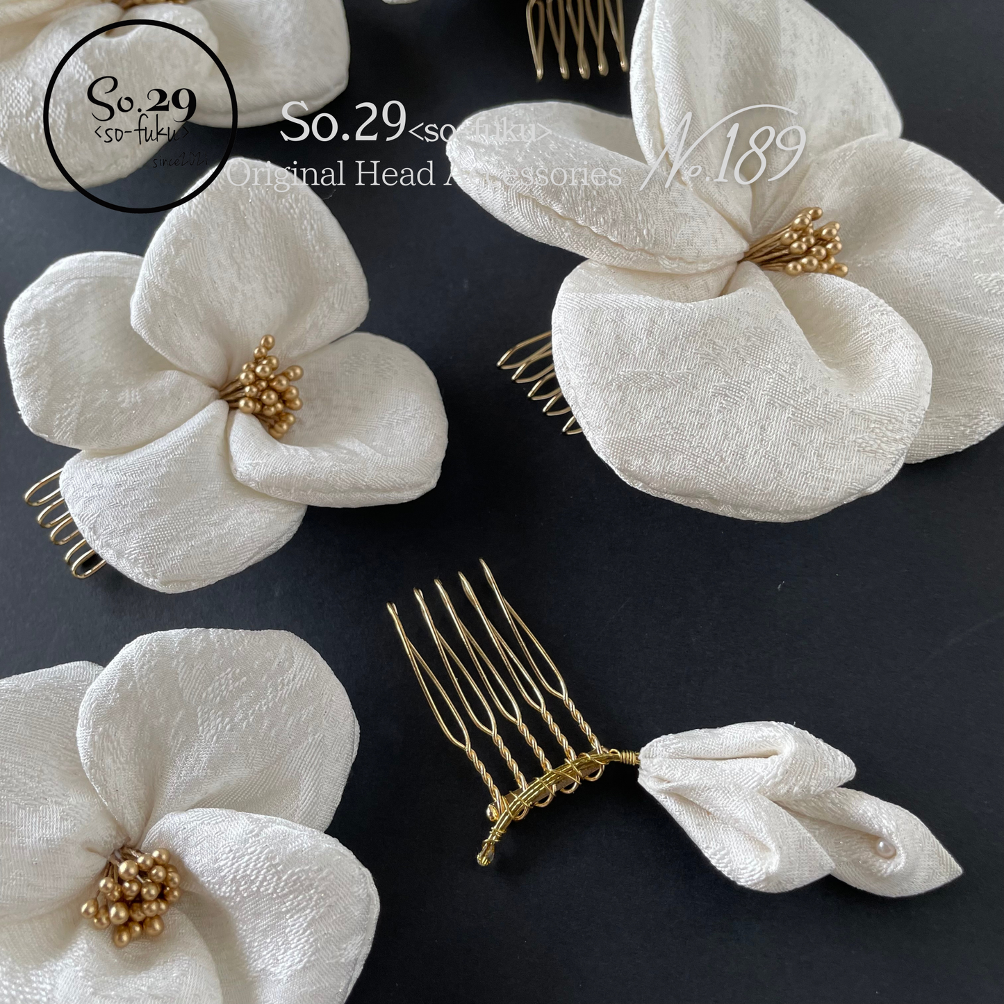 【№189】セミオーダー専用|絹花のヘッドドレス