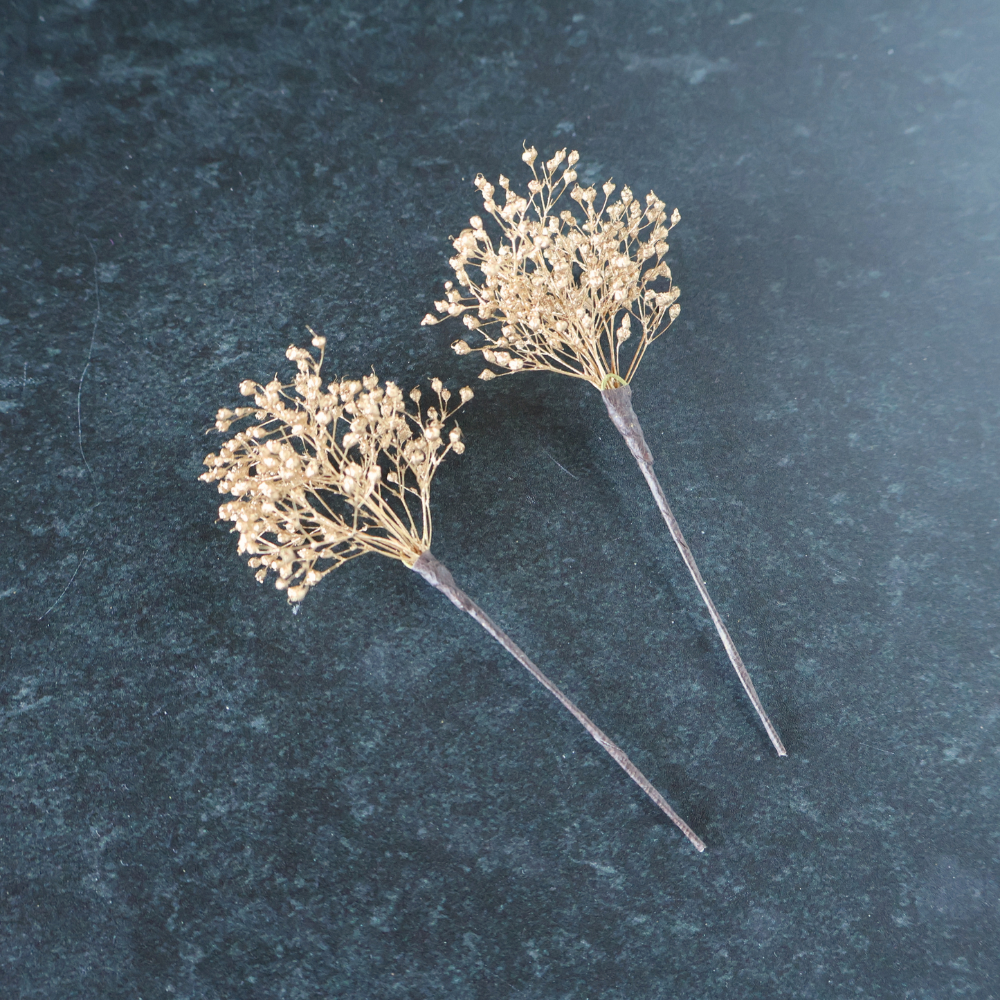 【追加オプション】かすみ草_ゴールド 2本