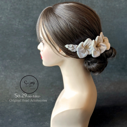 No.216｜絹花〈きぬばな〉｜桜シャンパン／5点セット｜卒園式・七五三・訪問着に