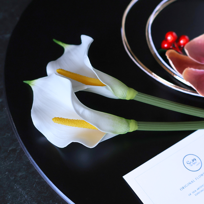 No.235｜カラーリリーと胡蝶蘭の髪飾り（オレンジ）｜結婚式・成人式・卒業式に