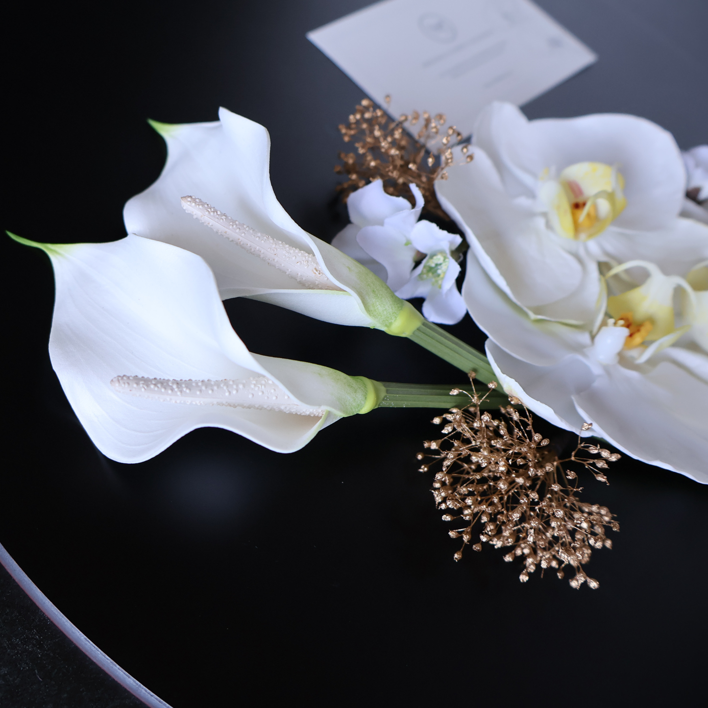 No.234｜《人気作リニューアル版》カラーリリーと胡蝶蘭の髪飾り（白）｜白無垢・色打掛・結婚式に