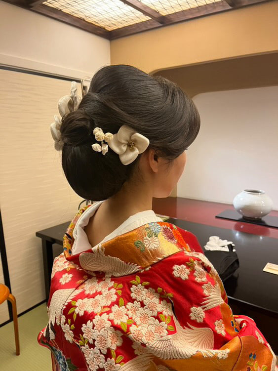 ワ【12-8】npps◆未着用◆正絹◆振袖５点セット 正絹振袖 熨斗花文 暈し染め 銀彩 振袖セット 振袖フルセット 青系 23