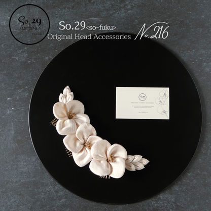 No.216｜絹花〈きぬばな〉｜桜シャンパン／5点セット｜卒園式・七五三・訪問着に